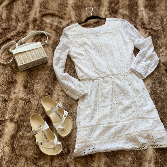 JOIE Bittern C  Eyelet Dress with tassels sz Sm - Picture 8 of 8